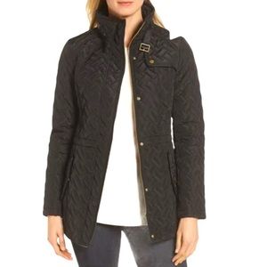Cole Haan Signature Funnel Collar Quilted Jacket